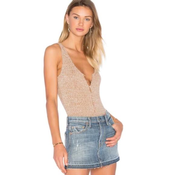 GRLFRND Claudia Denim Mini Skirt in "baby come back" NWT Size 24 - Picture 1 of 3
